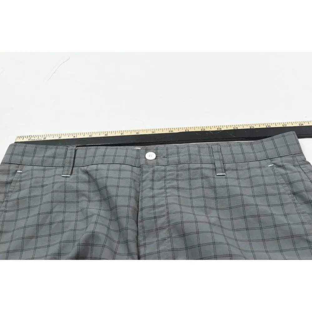 FootJoy Golf Shorts Mens 34 Gray Check 10
